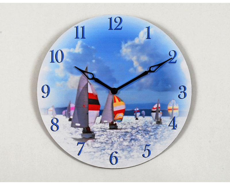 16" Sail Boat Wall Clock