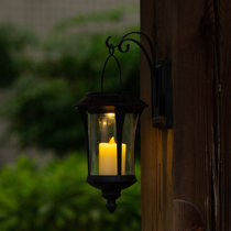 outdoor solar wall lights wayfair