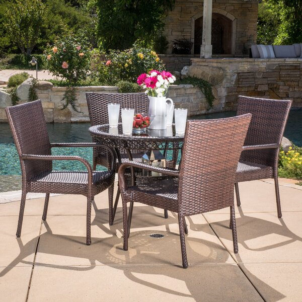 Home Loft Concepts Encanto 5 Piece Dining Set & Reviews | Wayfair