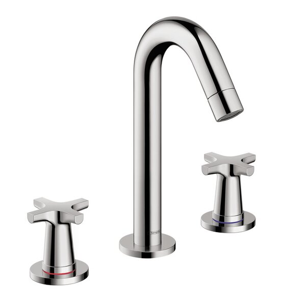 Logis Classic Widespread Faucet with Drain Assembly by Hansgrohe