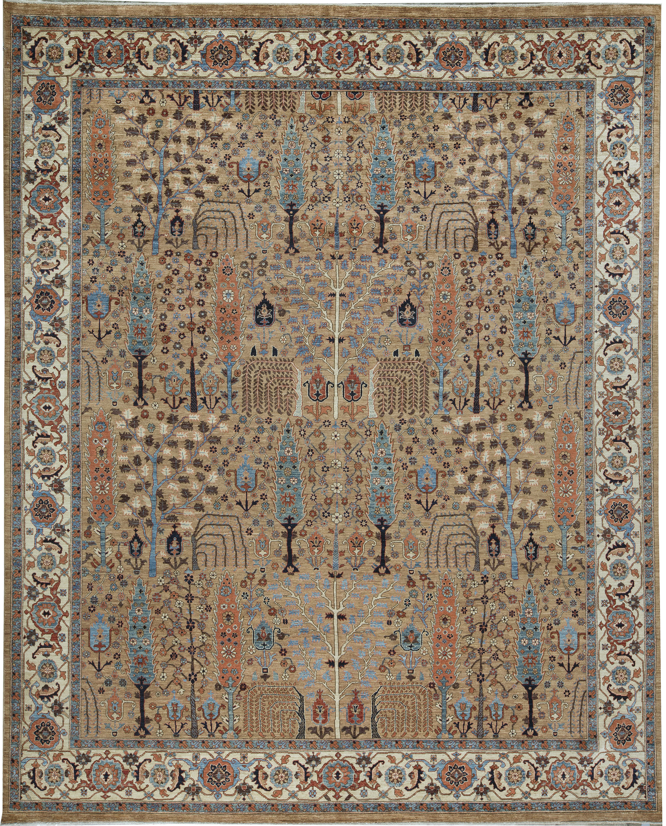 Bokara Rug Co Inc One Of A Kind Hand Knotted Brown Blue 11 8 X Bokara Rug Co Inc One Of A Kind Hand