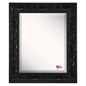 Handcrafted Glossy Black Wall Mirror
