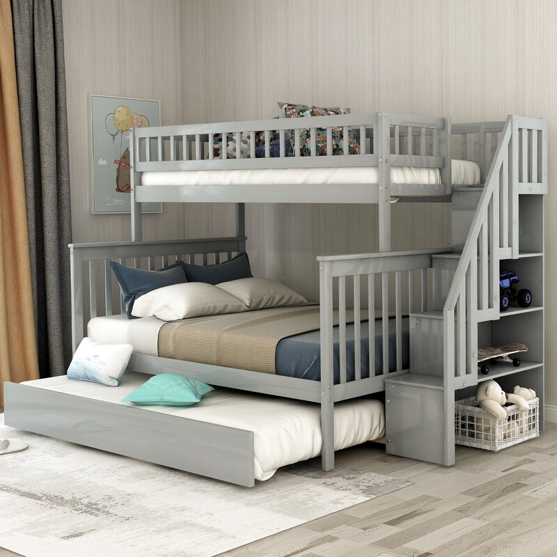 wayfair full size bunk beds