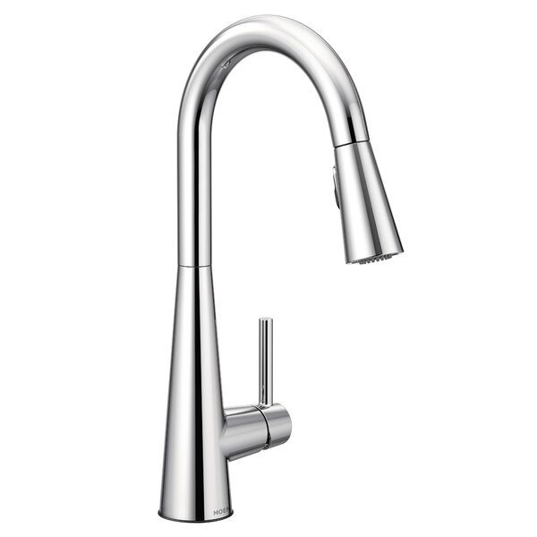 Sleek Pull Down Single Handle Kitchen Faucet with Duralock™, Power Clean™ and Reflex™ by Moen