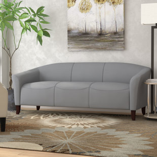 Slate Gray Leather Sofa Wayfair Quickview