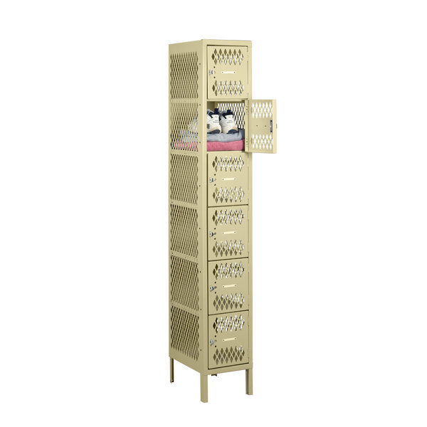 6 Tier 1 Wide Gym and Locker Room Locker by Tennsco Corp.