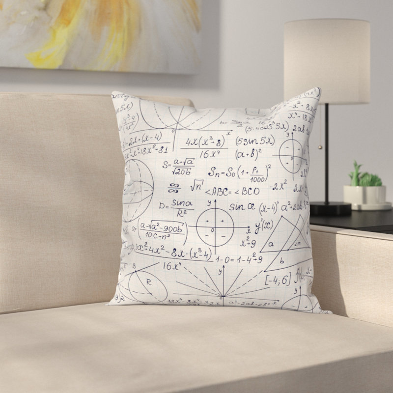 East Urban Home Modern Decor Student Geometry Cushion Pillow Cover Student Geometry Cushion Pillow Cover