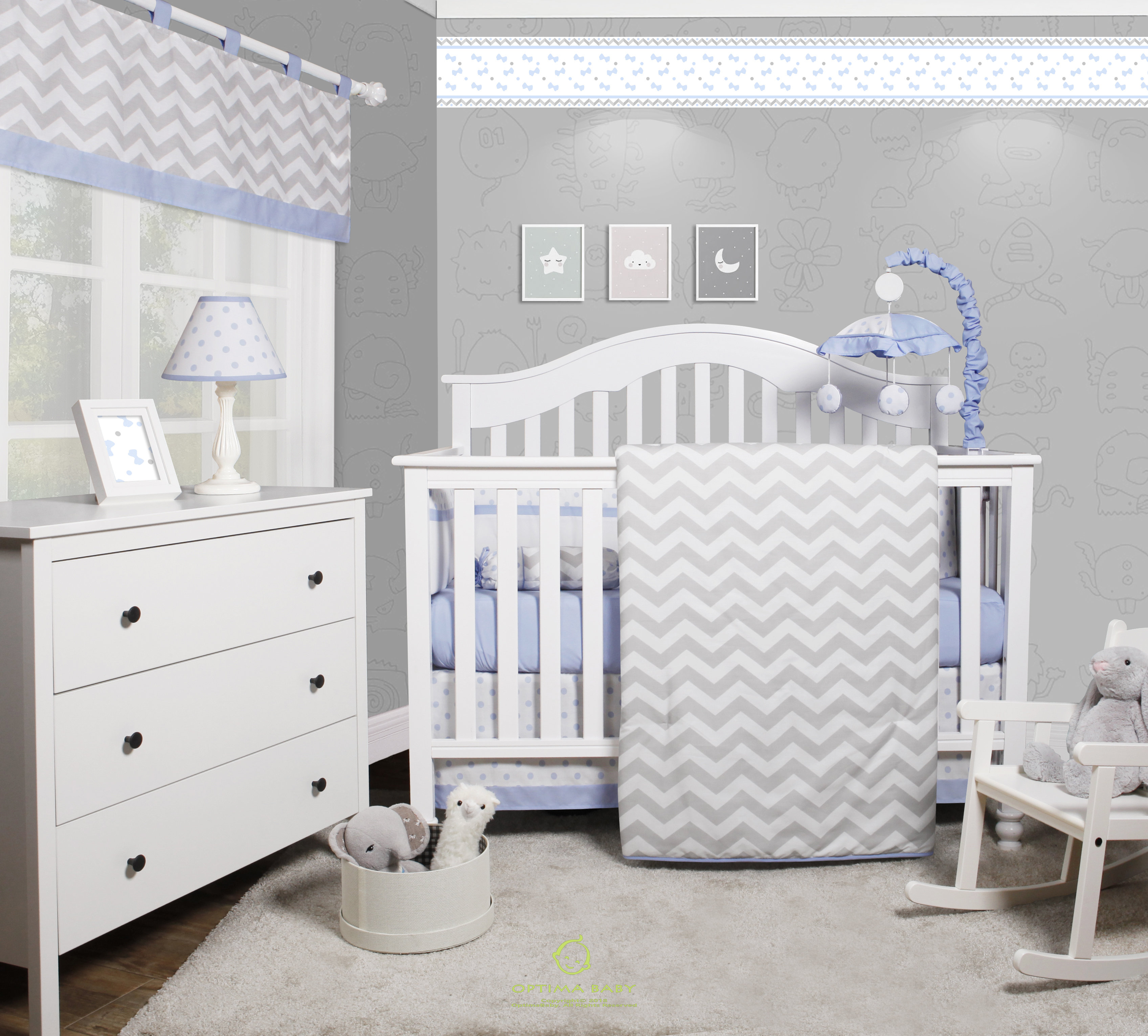 Harriet Bee Beavers Chevron Nursery 6 Piece Crib Bedding Set Harriet Bee Beavers Chevron Nursery 6 Piece Crib Bedding Set Reviews Wayfair