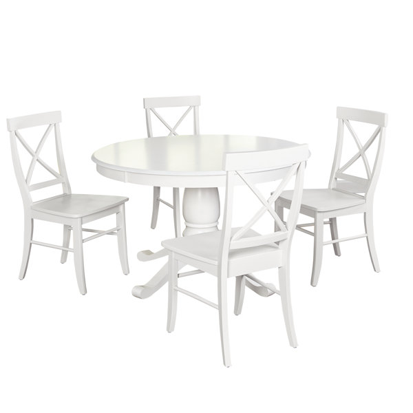 Bargain Stock Island 5 Piece Solid Wood Dining Set By Beachcrest Home Today Only Sale