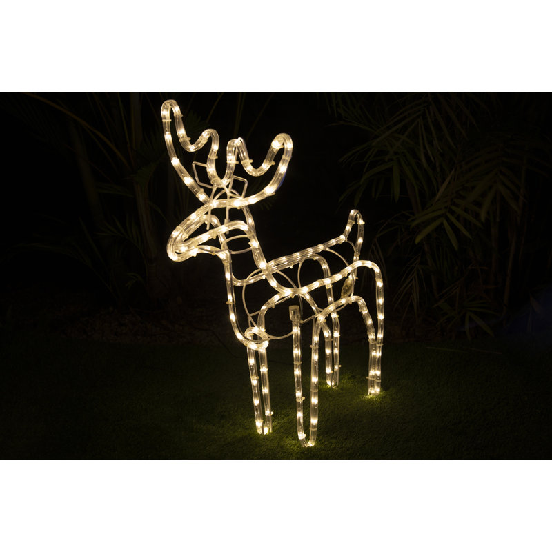 Stylish Christmas Hanging Silhouette Light For Indoor Outdoor Use Reindeer