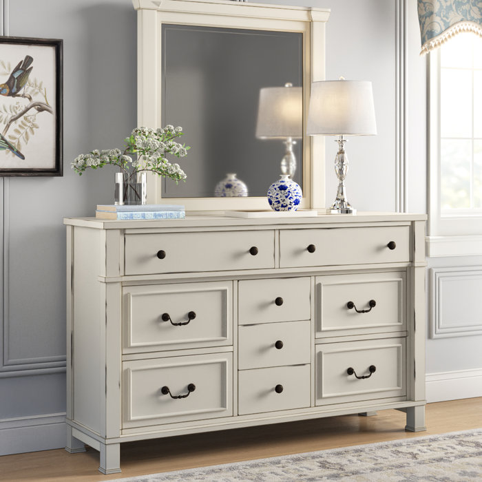 Derwent 9 Drawer Dresser With Mirror Derwent 9 Drawer Dresser With Mirror