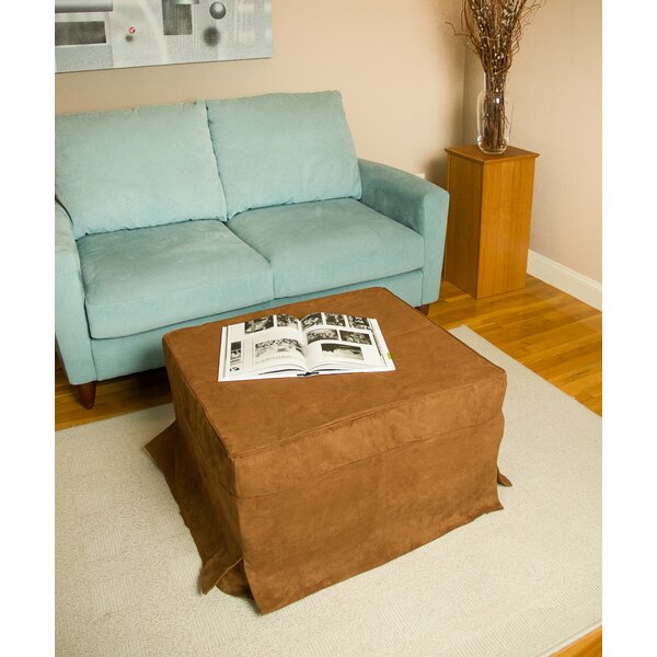 Brown Box Cushion Ottoman Slipcover By Freeport Park