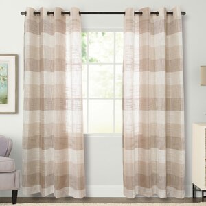 Niles Plaid Grommet Single Curtain Panel