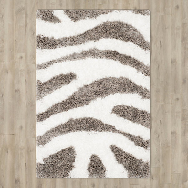 Hempstead Hand Tufted White/Gray Area Rug by Mercer41