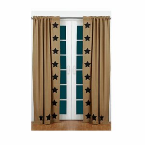 Claysville Burlap Curtain Panels (Set of 2)