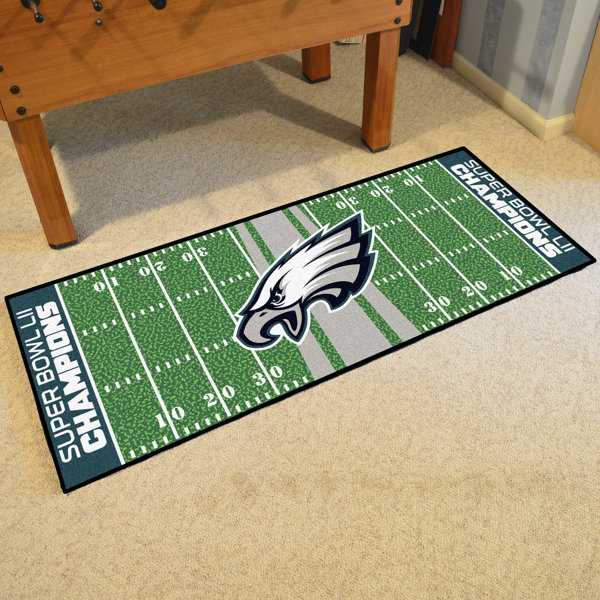 Philadelphia Eagles Football Field Runner Doormat by FANMATS
