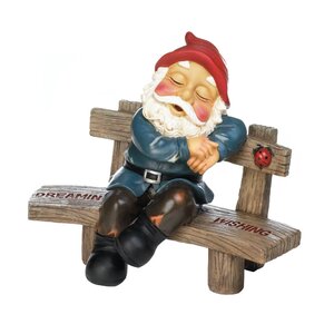 Dreaming and Wishing Gnome Statue