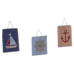 3 Piece Nautical Nights Wall Hanging Set