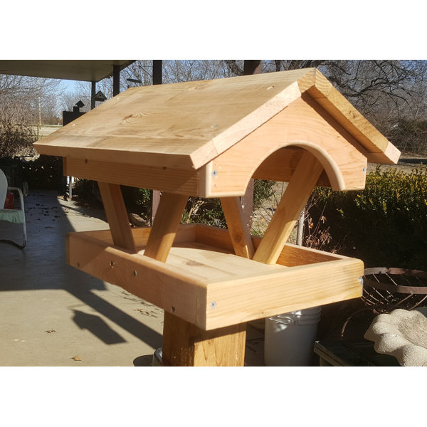 Birdhousesbymark Fly Thru Tray Bird Feeder Wayfair