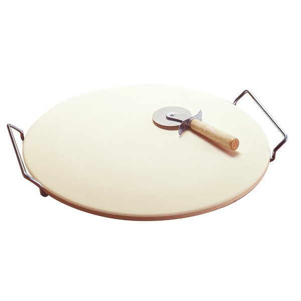 Easy Handle Pizza Grilling Stone by Zingz & Thingz