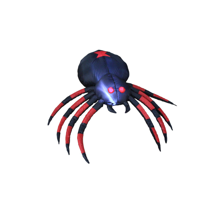 The Holiday Aisle Halloween Inflatable Black Spider Decoration