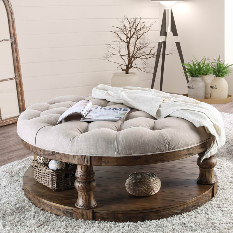Gracie Oaks Amstel Farmhouse Tufted Coffee Table Wayfair Amstel Farmhouse Tufted Coffee Table