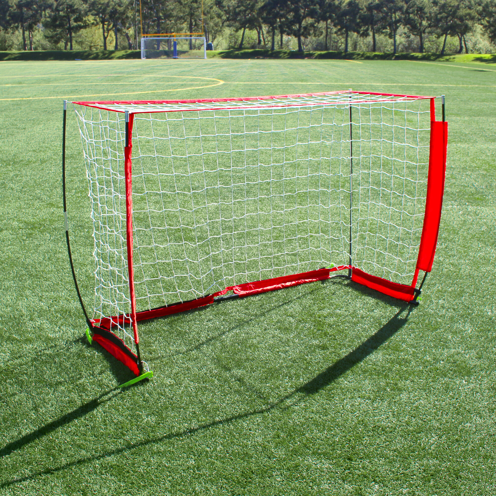 Set of 2 Portable Pop-Up Soccer Goals Portable Soccer Nets With Carry ...