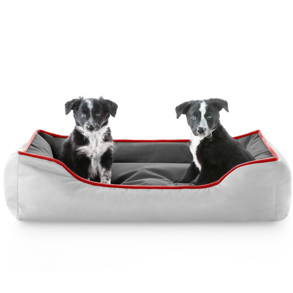 Dante Reversible Waterproof Bolster Dog Bed by Archie & Oscar