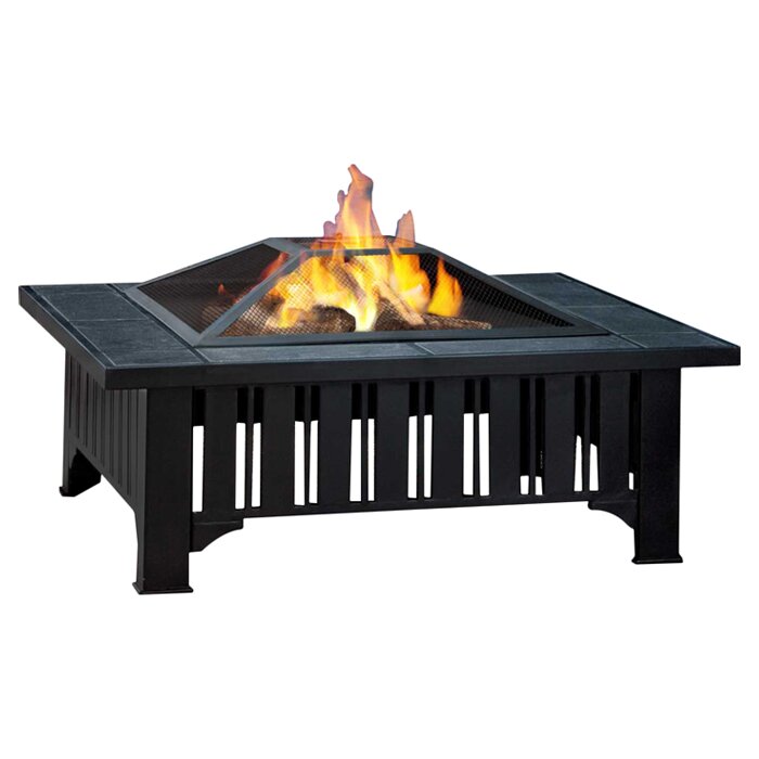 Lafayette Steel Wood Burning Fire Pit Table & Reviews 