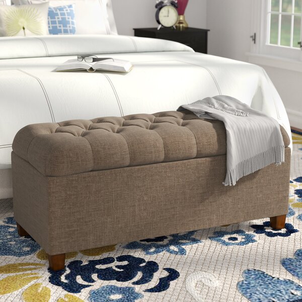 Halvorson Upholstered Storage Bench by Andover Mills