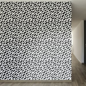 Naturally Black and White Removable 8' x 20