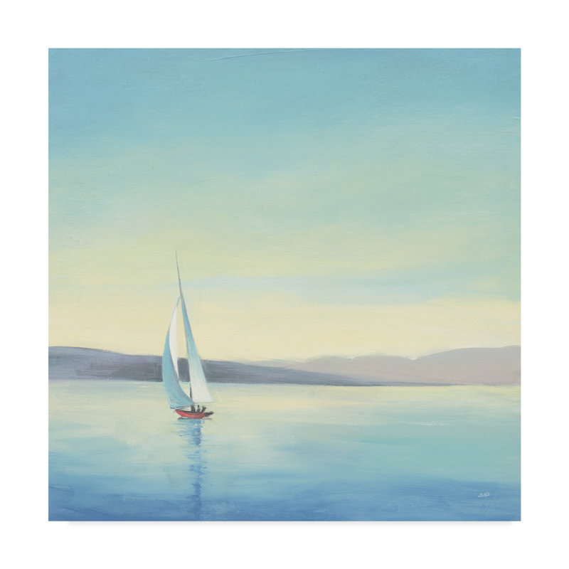 Highland Dunes Heading Home Sailboat Acrylic Painting Print On