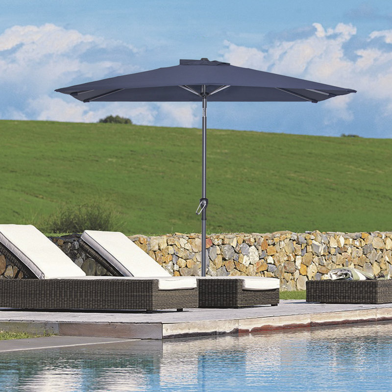 Rosecliff Heights Nessa 5 X 9 Rectangular Market Umbrella Wayfair