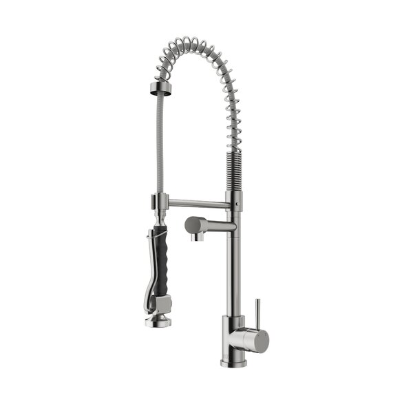 Zurich Pull Down Single Handle Kitchen Faucet with Optional Soap Dispenser by VIGO