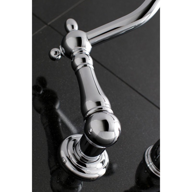 Kingston Brass Heritage Double Handle Wall Mounted Roman Tub