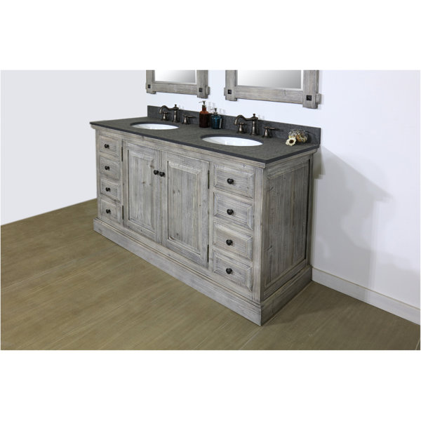Eunice 61 Double Bathroom Vanity Set by Millwood Pines