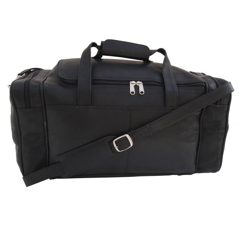 leather carry on duffel bag