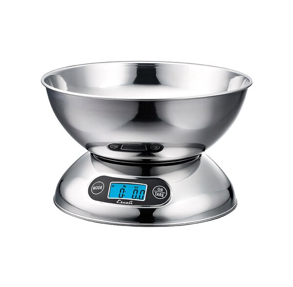 Rondo Stainless Steel Digital Kitchen Scale with Bowl by Escali