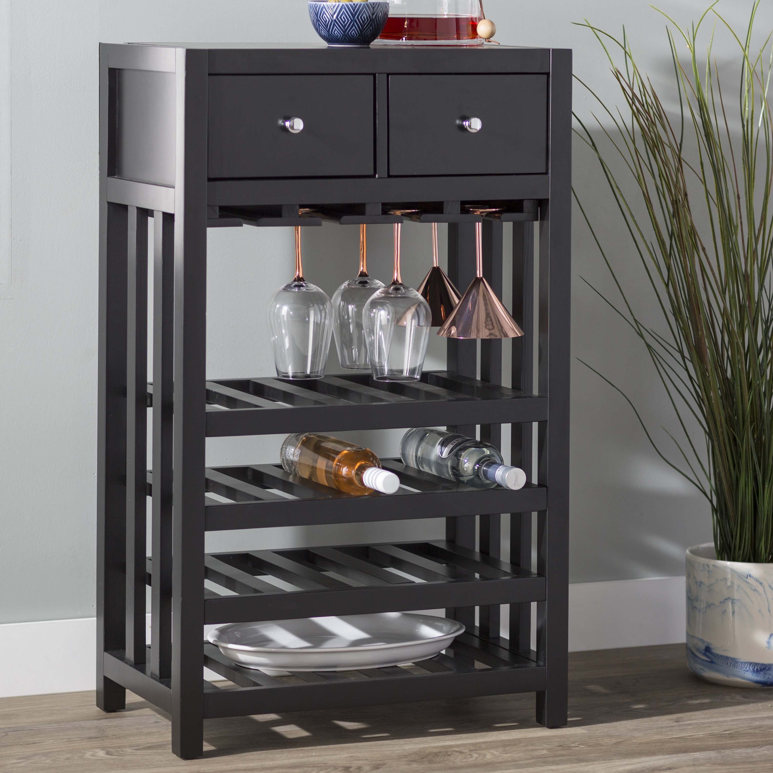 Andover Mills Humphries Tower Bar With Wine Storage Reviews