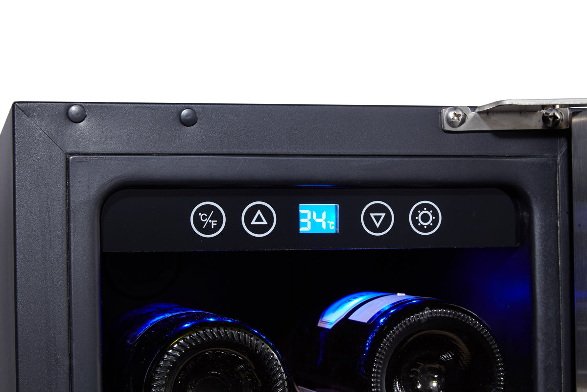 Kalamera 18 Bottle Single Zone BuiltIn Wine Cooler & Reviews Wayfair