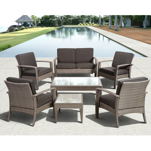 Aquia Creek 7 Piece Sofa Set with Cushions