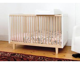 birch wood crib