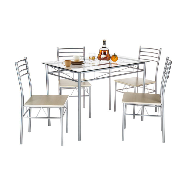 Liles 5 Piece Breakfast Nook Dining Set By Ebern Designs Discount