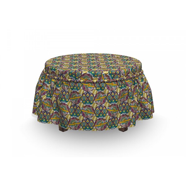 Motifs Ottoman Slipcover (Set Of 2) By East Urban Home