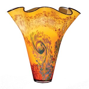 Ambre Vortex Glass Vase