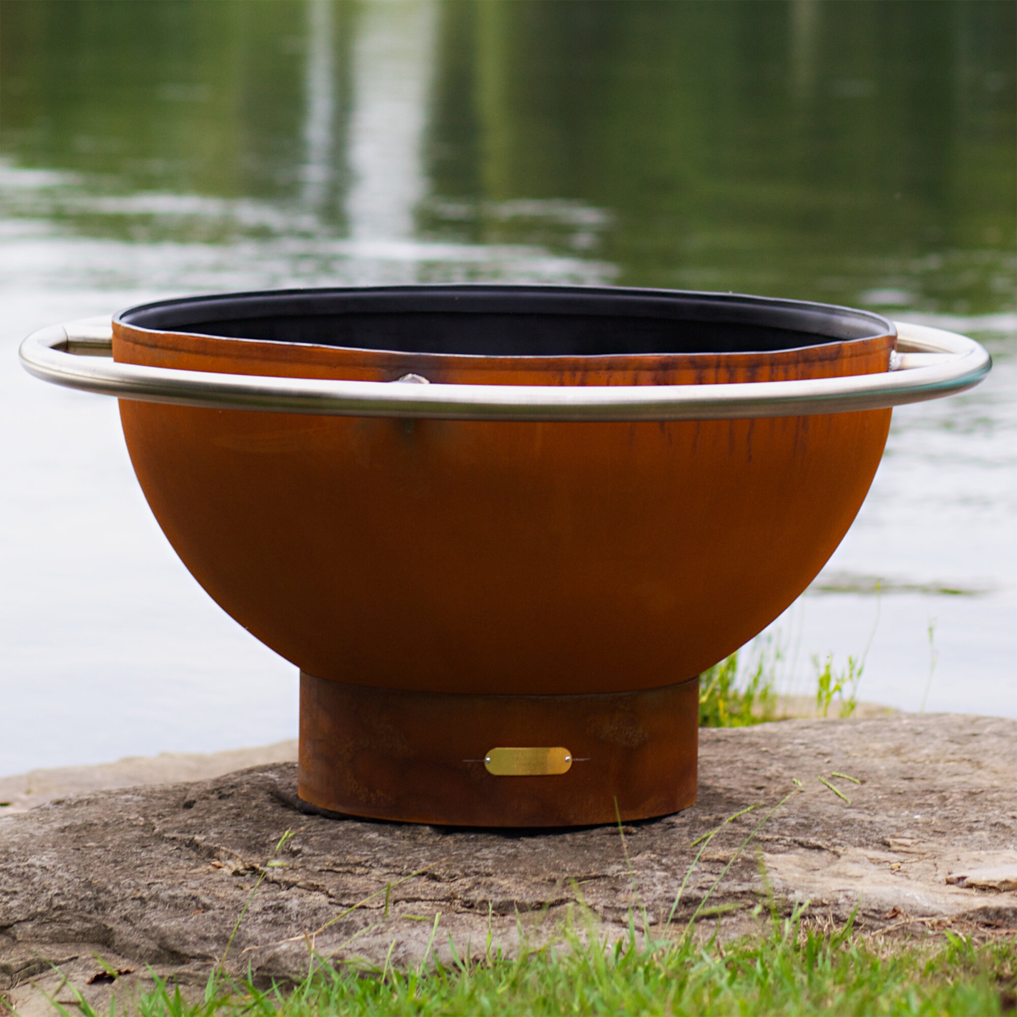 Fire Pit Art Bella Luna Bowl Steel Fire Pit Wayfair