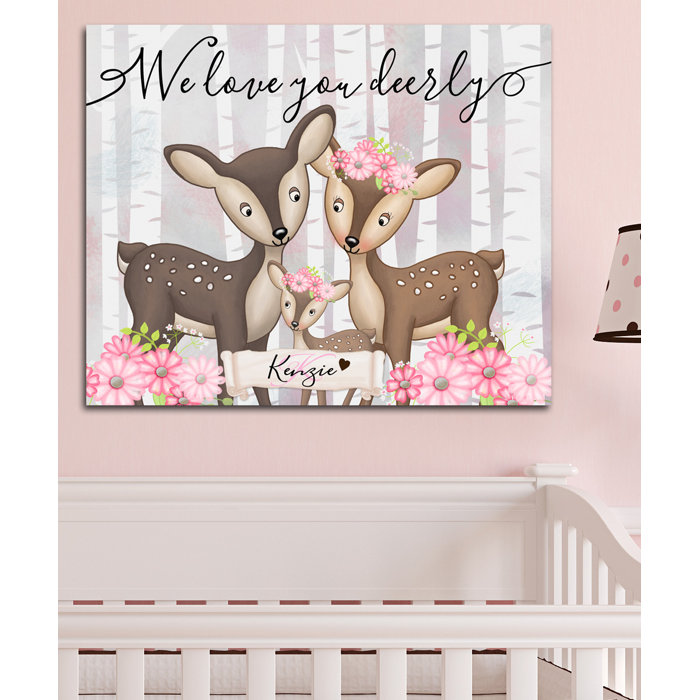 Personalized Baby Nursery We Love You Orderly Canvas Art Personalized Baby Nursery We Love You Orderly Canvas Art