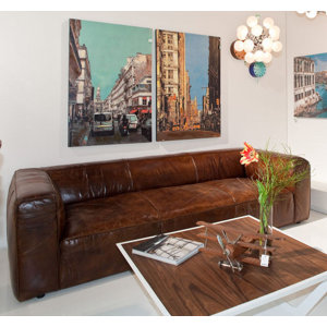 3-Sitzer Sofa Cube aus Leder von KARE Design