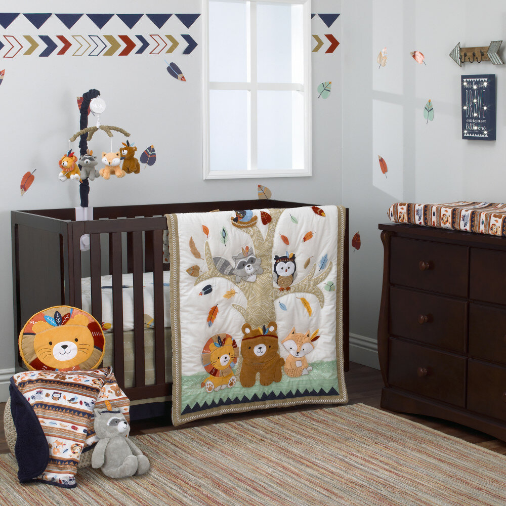 Isabelle Max Amee Aztec Forest 4 Piece Crib Bedding Set Wayfair