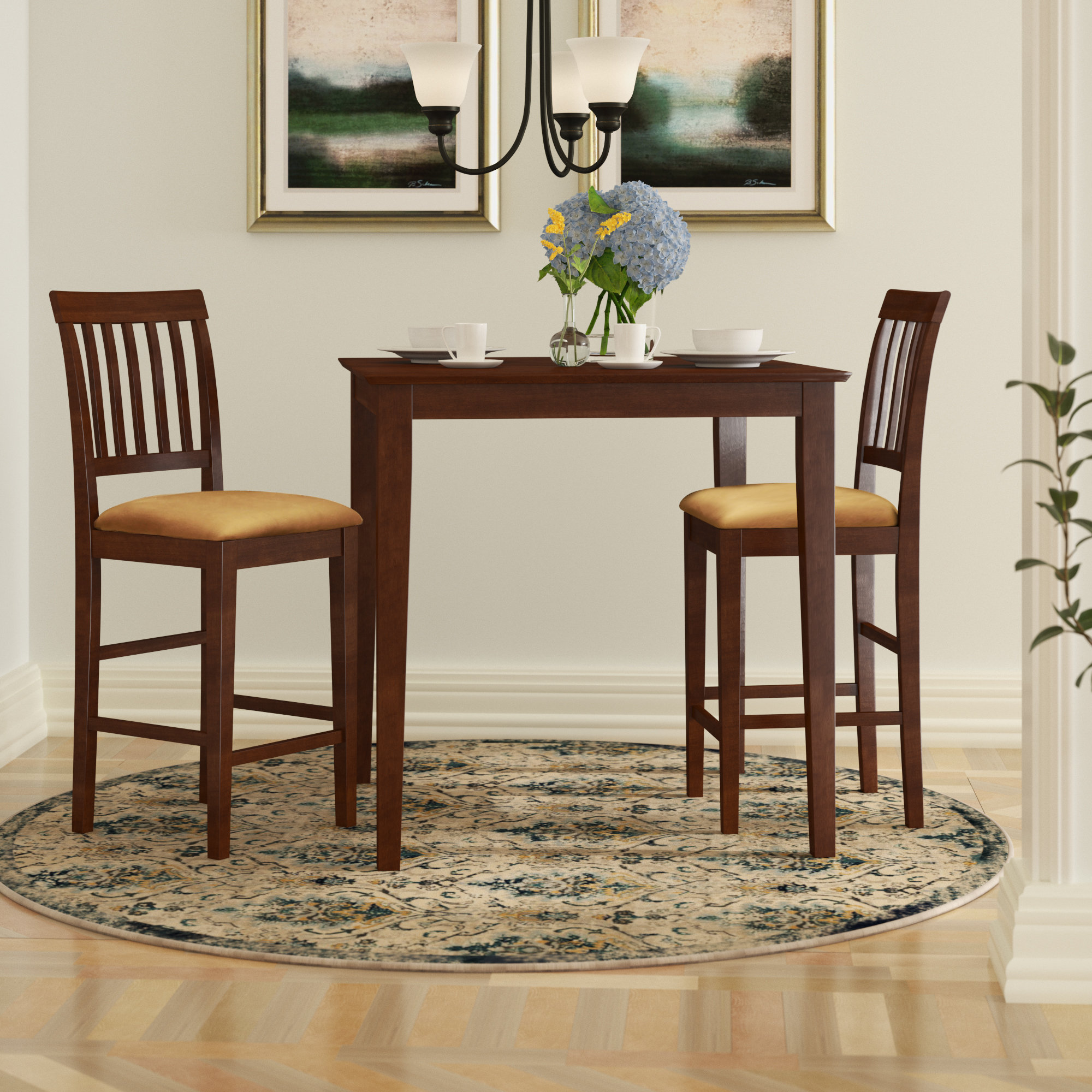 Quinlan 3 Piece Counter Height Bistro Set Quinlan 3 Piece Counter Height Bistro Set